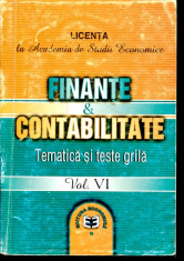 LICHIDARE-Finante si contabilitate- tematica si teste grila- vol.VI - Autor : Carmen Taranu - 90176 foto