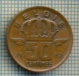 8590 MONEDA- BELGIA(BELGIE) - 50 CENTIMES -anul 1982 -starea ce se vede foto