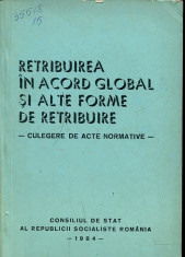 LICHIDARE-Retribuirea in acord global si alte forme de retribuire - Autor : - - 99537 foto