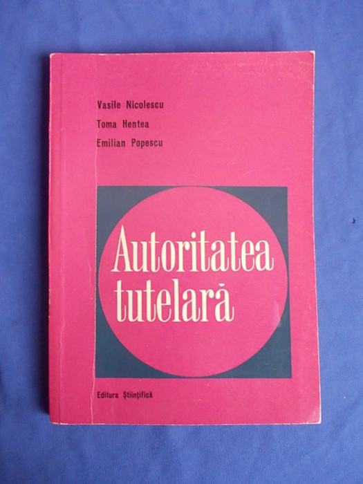 VASILE NICOLESCU - AUTORITATEA TUTELARA - 1965 +