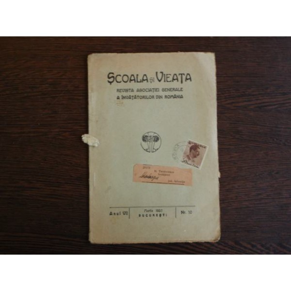 Scoala si Vieta, Revista Asociatiei Generale a Invatatorilor din Romania foto mare Scoala si Vieta, Revista Asociatiei Generale a Invatatorilor din Romania foto mare
