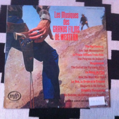 Les musiques des grands films western Geoff Love disc vinyl lp muzica filme VG+