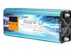 Invertor 5000W sinus pur 24V - 220V cu functie UPS + ATS Panouri fotovoltaice foto