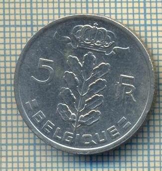 8544 MONEDA- BELGIA(BELGIQUE) - 5 FRANCS(5 FRANK)-anul 1981-starea ce se vede foto