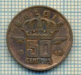 8587 MONEDA- BELGIA(BELGIE) - 50 CENTIMES -anul 1958 -starea ce se vede