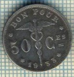 8524 MONEDA- BELGIA(BELGIQUE) - 50 CENTIMES -anul 1933 -starea ce se vede, Africa