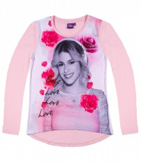 Bluza cu maneca lunga Disney Violetta roz orhideee foto