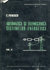 LICHIDARE-Automatica si telemecanica sistemelor energetice- vol. II - Autor : C. Penescu - 105430 foto