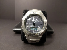 CASIO MEN&amp;#039;S WAVE CEPTOR TITANIUM Alarm chronograph watch foto