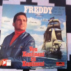 freddy von kontinent zu kontinent disc vinyl lp muzica pop usoara slagare 1965