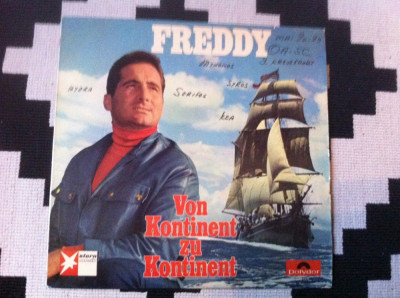 freddy von kontinent zu kontinent disc vinyl lp muzica pop usoara slagare 1965 foto