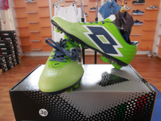 GHETE FOTBAL LOTTO F POWER ZHERO GRAVITY GREEN FG MARIME 42 foto