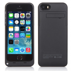 Baterie extinsa neagra model Husa 2200mAh Iphone 5 5G 5S foto