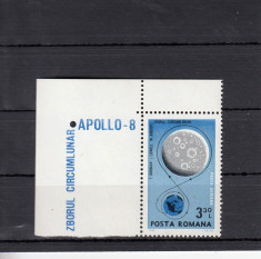 ROMANIA 1969 , LP 692 , APOLLO 8 MNH foto