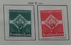 GERMANIA (REICH) 1935 ? SIMBOLURI NAZISTE, serie nestampilata FARA GUMA, A29 foto