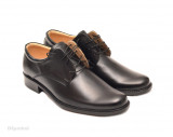 Pantofi negri barbati piele naturala casual-eleganti cu siret cod P70, 39 - 45, Alb, Bleumarin, Maro, Negru