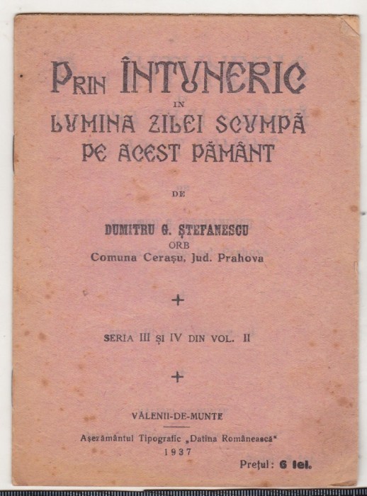 Dumitru C Stefanescu - Prin intuneric in lumina zilei scumpa ...