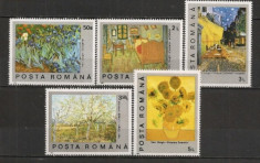 Romania 1991 - PICTURA VAN GOGH, serie nestampilata, A7 foto