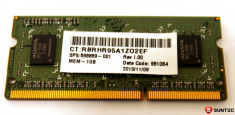 Memorie Laptop A-DATA 1GB PC3-10600S SD 1333MHz 1RX8 CH9 598859-002 foto