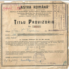 Titlu provizoriu pentru actiuni ASTRA 1942