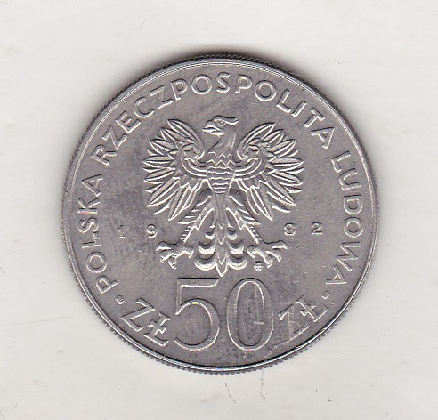 bnk mnd Polonia 50 zloti 1982 Boleslaw III