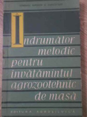 Indrumator Metodic Pentru Invatamantul Agrozootehnic De Masa - P. Stanculescu ,393614 foto