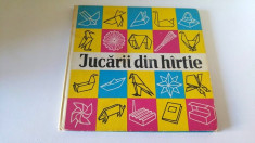 Jucarii din hirtie (origami), Ed Ion Creanga 1979, 20.5x20cm, 32 pagini foto