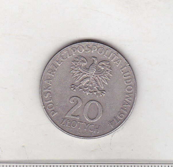 bnk mnd Polonia 20 zloti 1974 RWPG
