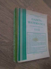 Gazeta Matematica Anul 1991, Numerele 1-8,10-12 - Colectiv ,393694 foto