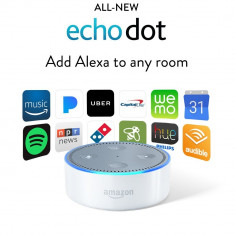 Amazon Echo Dot 2, alb - Functioneaza in Ro | Orice produs la comanda din SUA foto