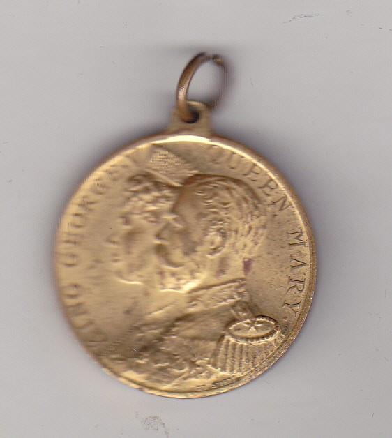 bnk mdl Anglia - Medalia incoronarii 1911 - fara panglica