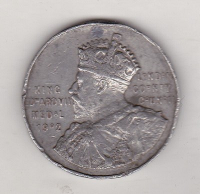 bnk mdl Anglia - Medalie pentru merit 1907-1908 - Edward VII foto