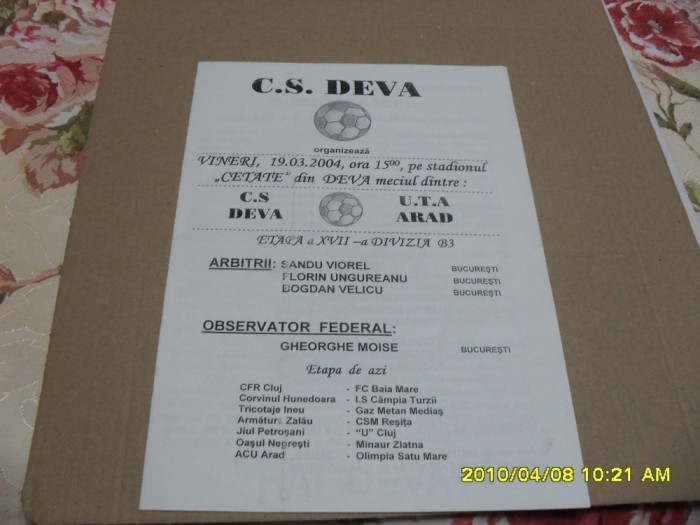 program CS Deva - UTA