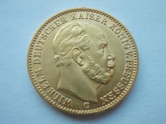 moneda aur 20 mark 1872 c aur - 900% foto