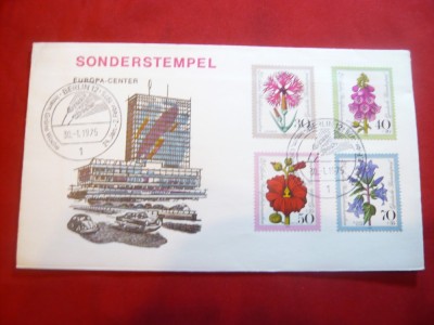 Plic FDC -Flora 1974 -4 valori Berlin foto