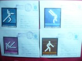 Set 8 Plicuri ilustrate cu stampile Jocurile Mondiale Universitare 1981