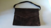 M- Poseta piele intoasa maro, tip hobo/ rustic/ hippie, vintage,, Geanta de umar