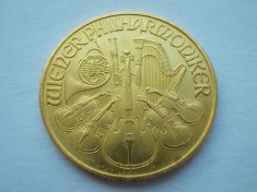 moneda aur 500 Schilling Vienna Philharmonic 1989 - aur 999 % foto