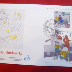 Plic FDC Ziua Marcii Postale - Posta Aviatica 1997 Germania