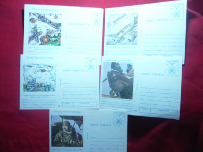 Set 5 Carti Postale ilustrate Muzeul Militar National-Armata in Razboi 2 mond. foto