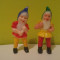 Lot 2 figurine pitic, vechi, anii 80, din Alba ca Zapada, plastic, colectie