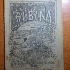 revista albina 21 februarie 1899-art. miron costin si art. com.buhociu,jus.bacau