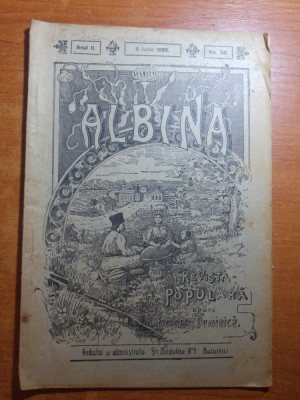 revista albina 6 iunie 1899-art. despre constatinopol si foto din sinaia foto