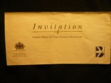 Invitatie Cazinou Casa Vernescu + Plic + Voucher 25% Restaurant &amp; 50$ Cazino - Colectie