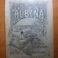 revista albina 30 mai 1899-art. com. paltinis ,botosani,foto palatul regal