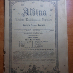 revista albina 8-15 iulie 1901-foto schitul ialomita si valea lotrului