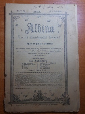 revista albina 8-15 iulie 1901-foto schitul ialomita si valea lotrului foto