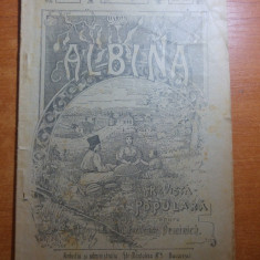 revista albina 4 iulie 1899-art. despre portul national si articolul " marea "