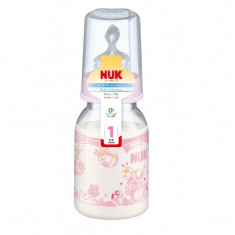 Biberon din polipropilena cu tetina din silicon Nuk Baby Rose Classic 110ml 0-6 luni 743400 foto