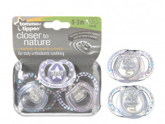 Set suzete ortodontice din silicon Tommee Tippee Closer to Nature Style 0-3 luni 43333464-F foto